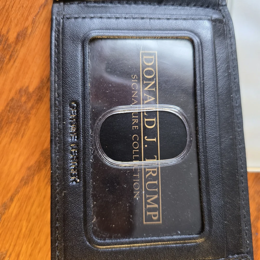 Donald J. Trump Black Leather Wallet